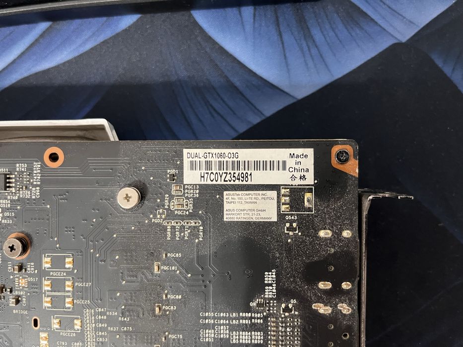 Продам gtx 1060 asus