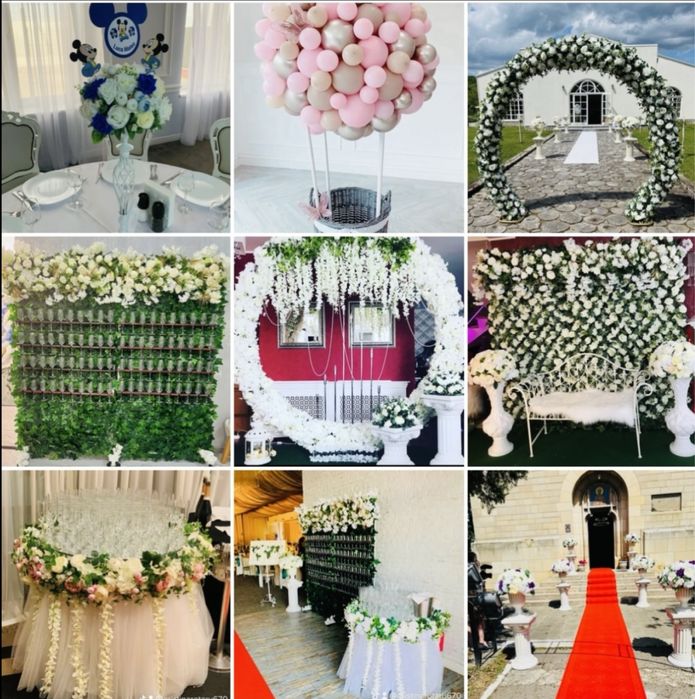 Inchiriez decoruri, aranjamente florale/ baloane evenimente