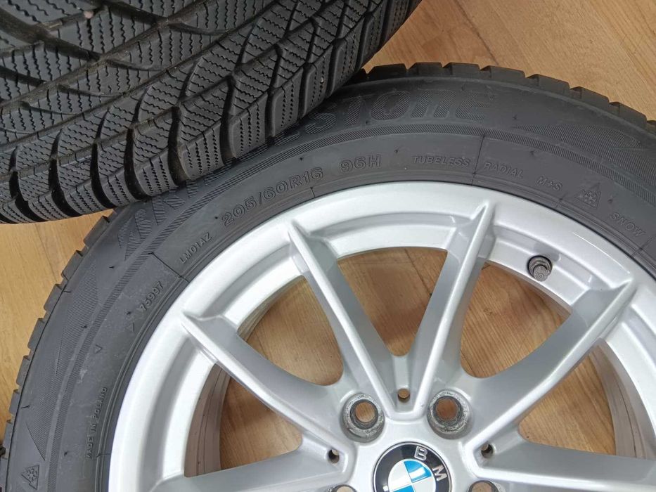 Jante 16 BMW G20 21 28 originale cu senzori anvelope iarnă MS 8-9 mm impecabile
