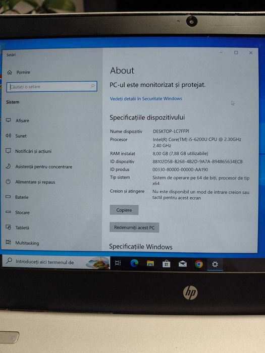 Laptop HP i5, 8GB RAM, stare bună, perfect pentru școală