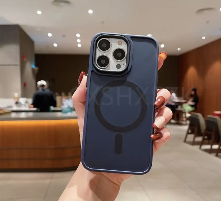 Iphone 12/13/14/15/16/17 PRO MAX AIR PLUS Husa Magsafe Spate Mat Fin05