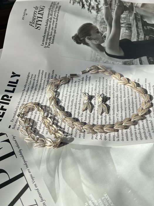 Set Argint 925 Filigran Masiv - 53 Grame - Colier, Brățară, Cercei