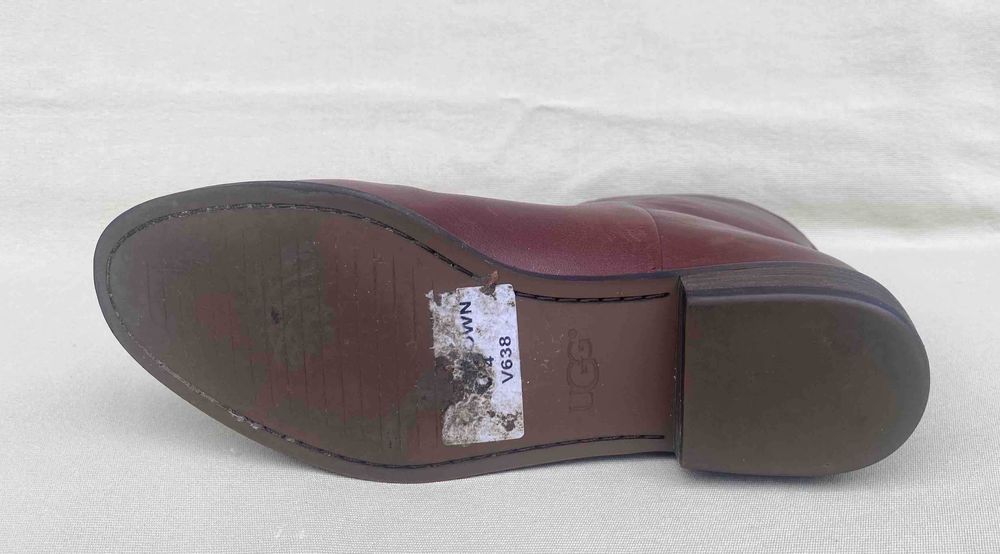 UGG Bruno Superbe Ghetute Maro Piele Office Casual Original UK