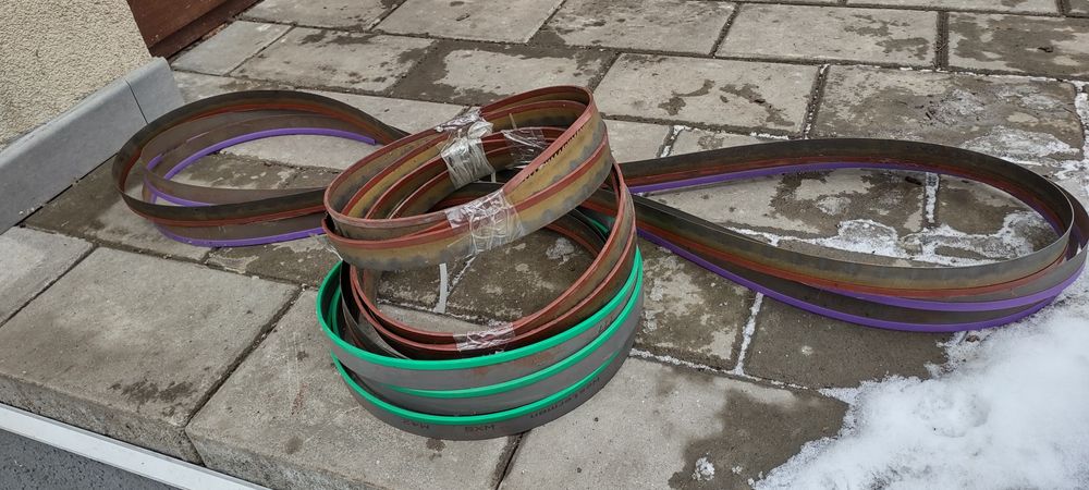 Pânze bandă pentru tăiat fier. Neutilizate.