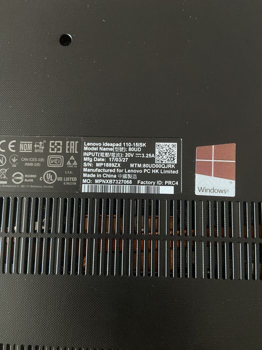 Lenevo IDEAPAD 110-15ISK