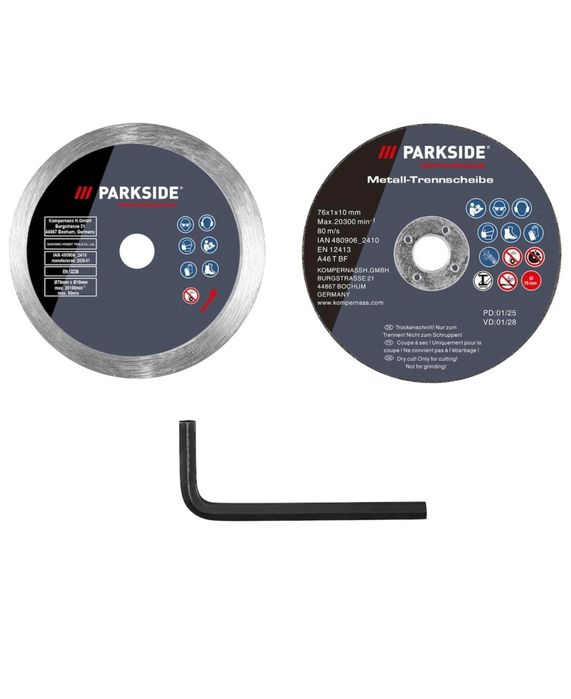 Polizor unghiular parkside performance 12v sanitare