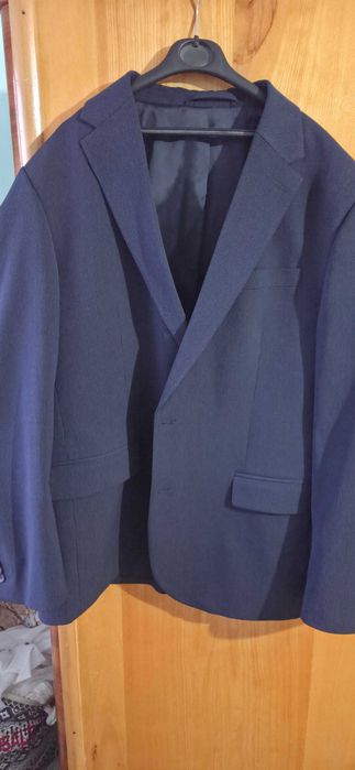 Palton elegant de costum C&A bleumarin, mărimea 54/XXL
