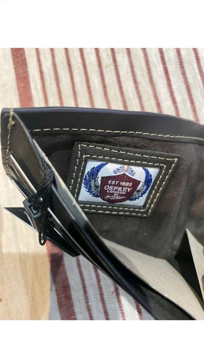 Мъжки кожен портфейл Osprey с кутия, Чисто нов