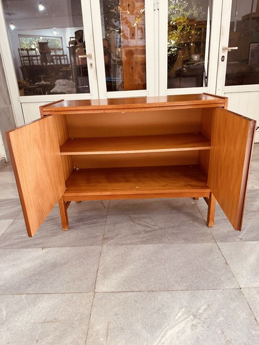 Скандинавски бар шкаф от тиков фурнир – Mid Century Modern, 60-те години