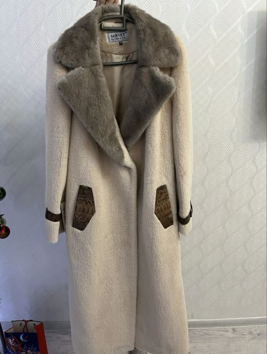 Шуба альпака норка