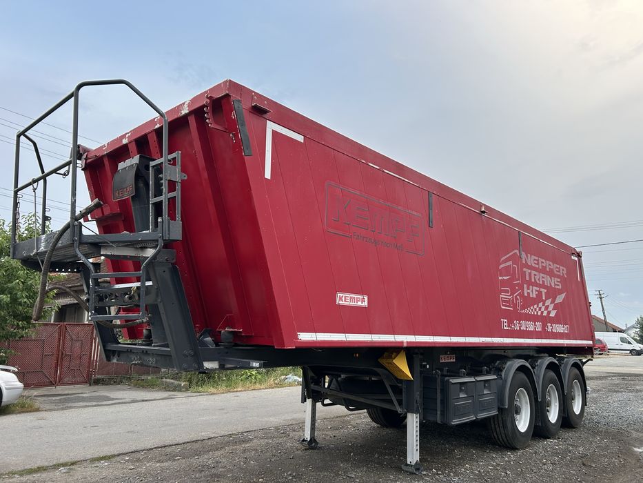Semiremorca Cereale Kempf 40mc. Frana Disc  2015 Alcoa 2 Axe Liftante Recent Adus Impecabila