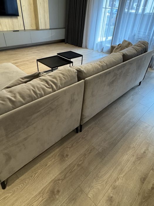 Дизайнерски диван, с лежанка - 290 см