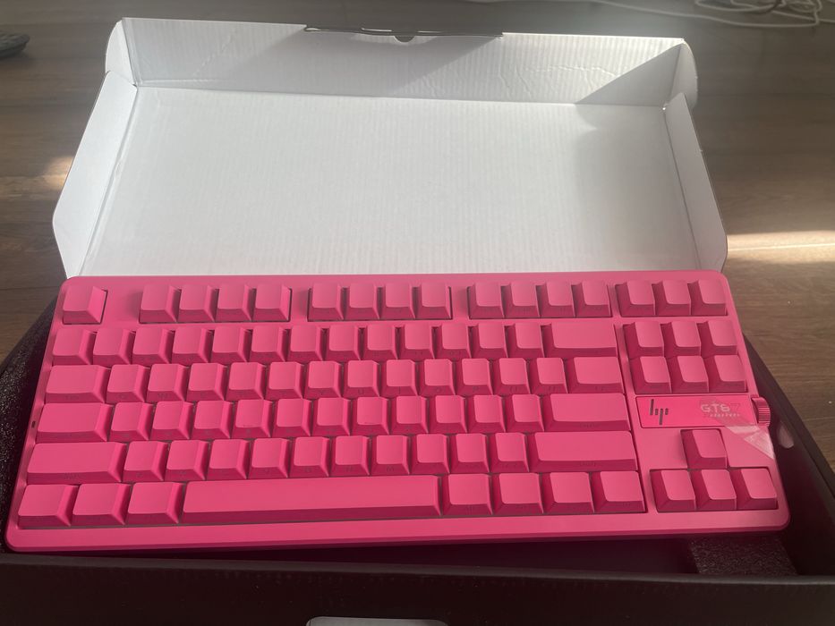 Клавиатура HP GT87 розовый