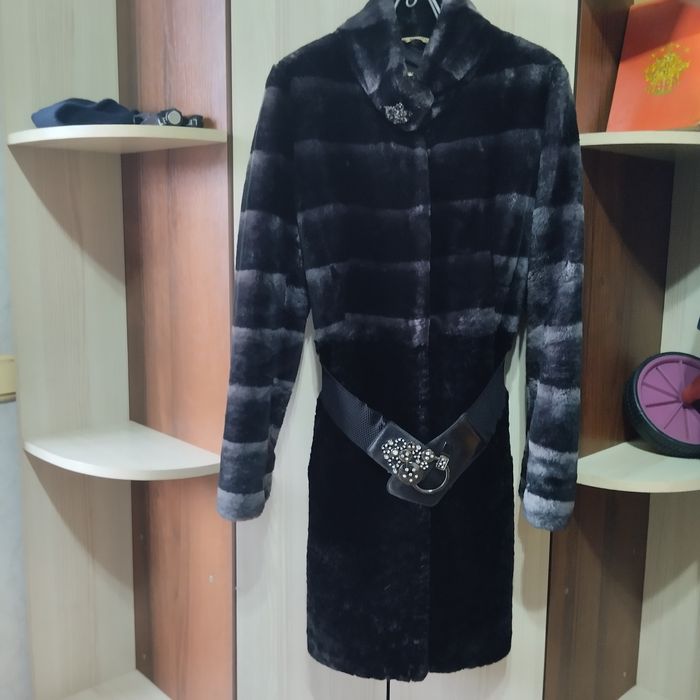 Шуба мутон женская