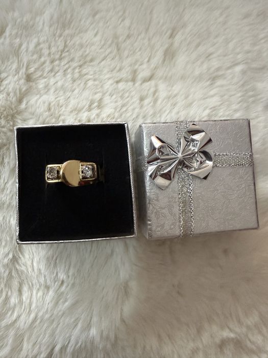 Inel din Aur 18 k cu DiamanteNaturaleMaricuCertificat de Autenticitate