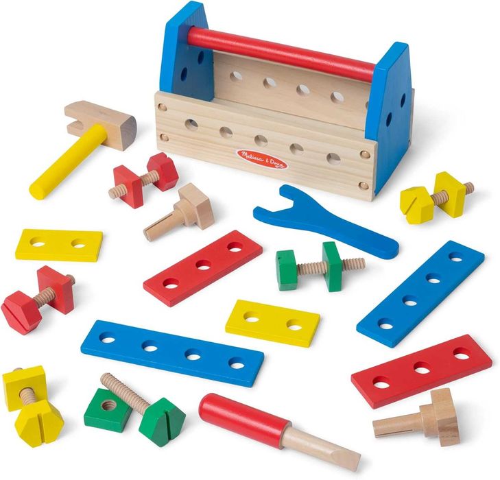 Дървена играчка Melissa & Doug Дървени инструменти с кутия за майстор