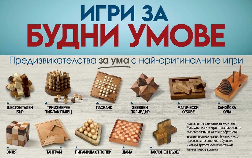 Игри за будни умове. Пъзели