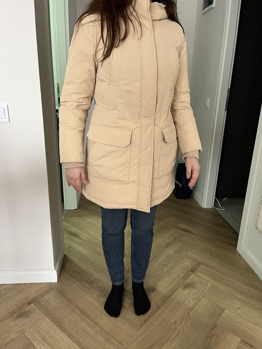 Jacheta geaca iarna bej dama femei Tommy Hilfiger