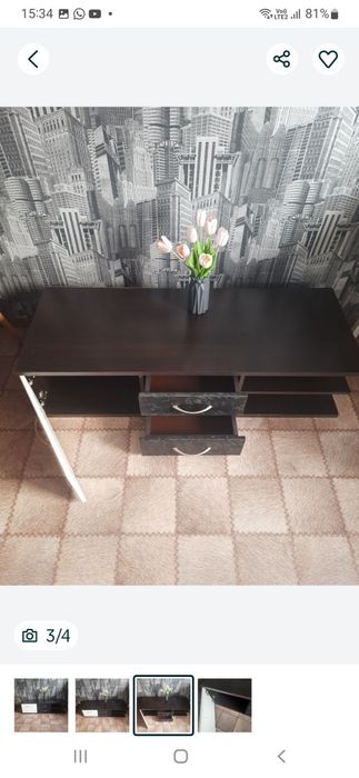 Тумба черная как новая