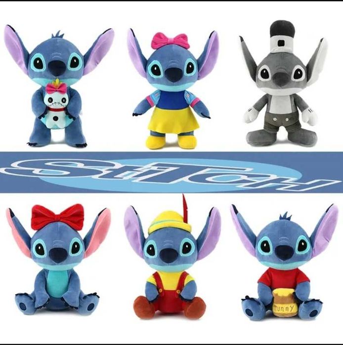 Лило и Стич плюшени играчки, Плюшена играчка Стич, 30см, Lilo Stitch