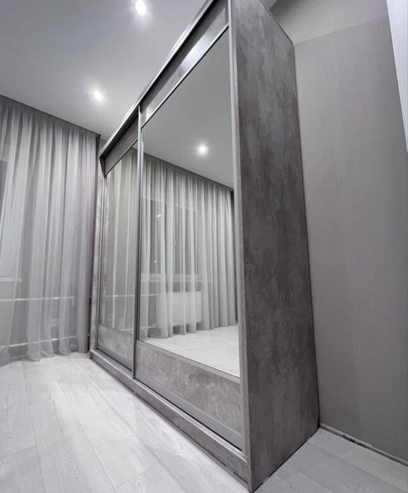 Шкаф купе серый