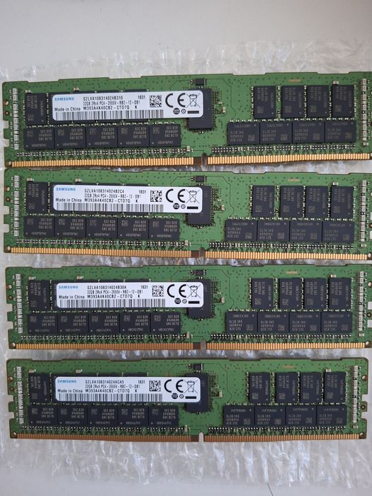 Rami pentru Servere 128gb (32x4)  DDR4 2 Seturi2666v , SK Hynix
