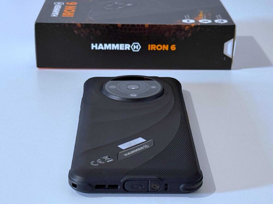 Бартер! НОВ! 24м.Гаранция! Hammer Iron 6 128/6GB Black (Черен) 6050 mAh