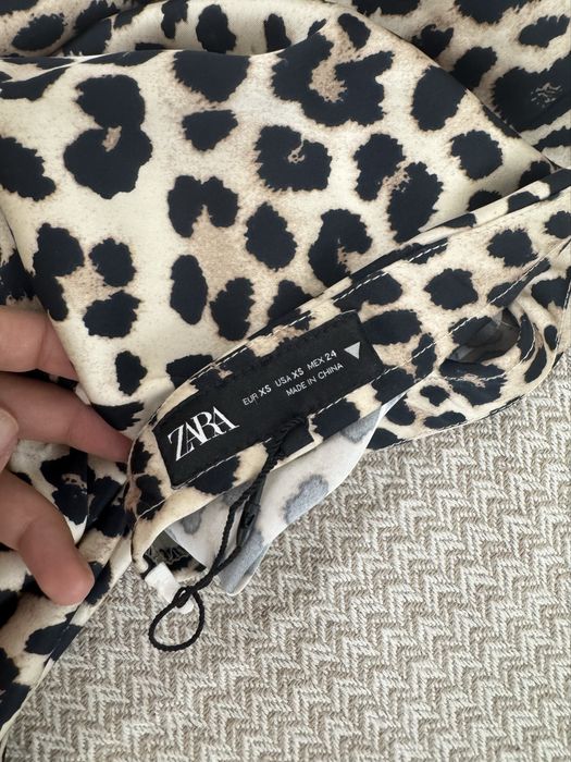 Юбка шелковая миди zara