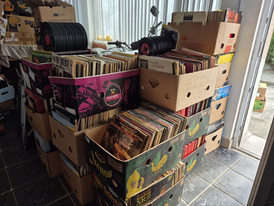 Vand Lot 500lp Discuri Vinil colectie  muzica clasica mixtă straina pentru pick Up