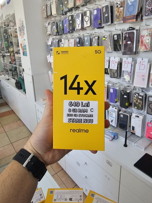 Realme 14X, 8/256 GB, Sigilat, Garanție