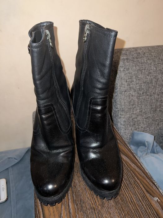 Сапоги кожанные 38 размер