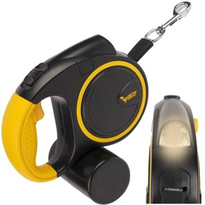 Повод за куче Purlov, Светлооразителен, 3 или 5 метра