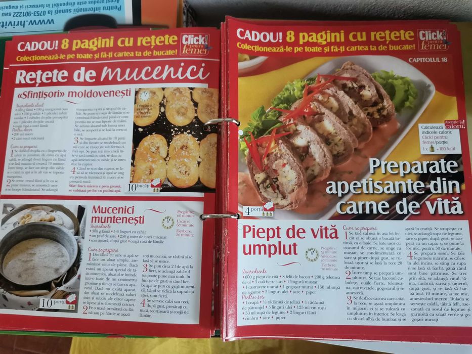 vând mape Rețetare Click