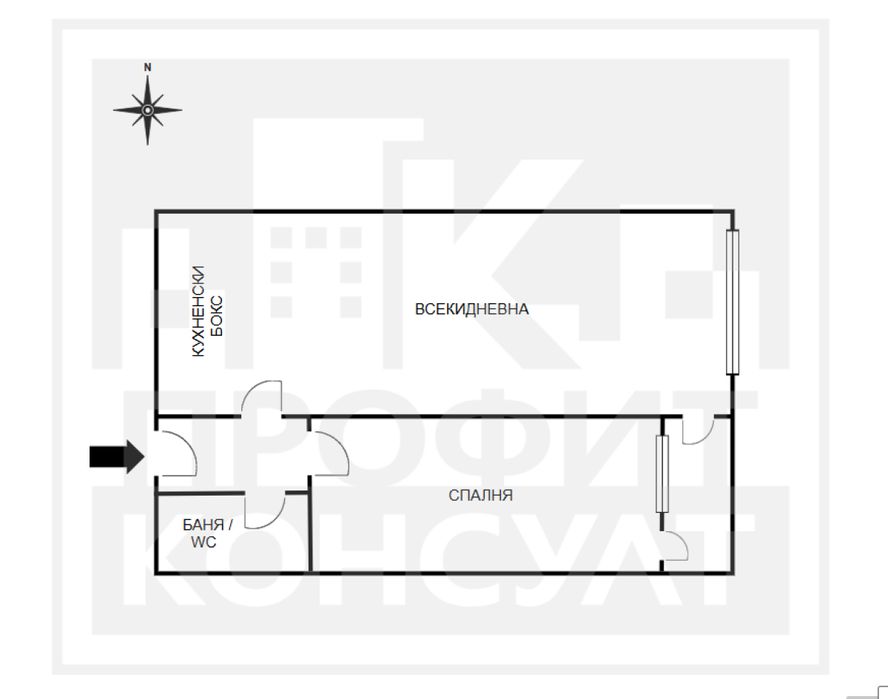 Продава се Двустаен апартамент в Велико Търново, Център - 64 кв.м за 1235 €/кв.м - Снимка #8