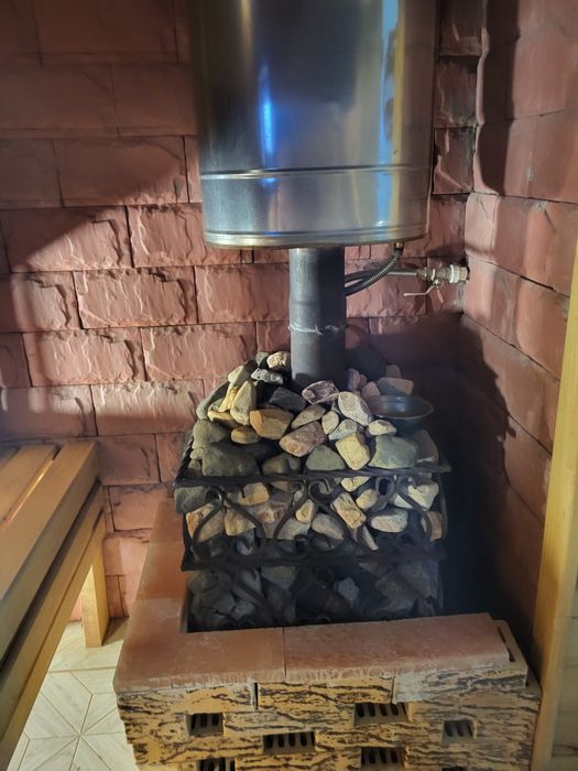 Новая семейная баня на дровах