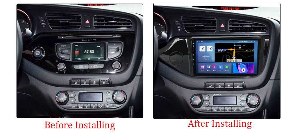 Navigatie Android 14 KIA CEED 2012-2018 1/8 Gb Waze CarPlay + CAMERA