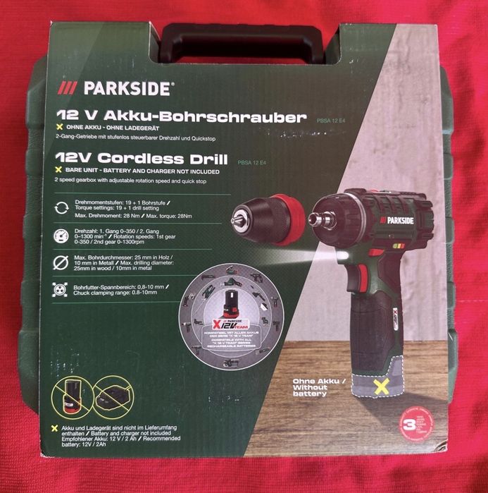 12V Parkside винтоверт бормашина