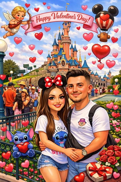 Cadou caricaturi digital/tablou