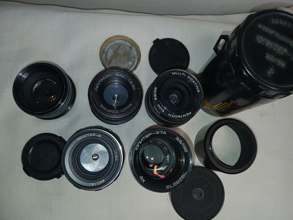 Объективы Pentacon, Yashinon-DX, Зенитар-М, Юпитер-37A