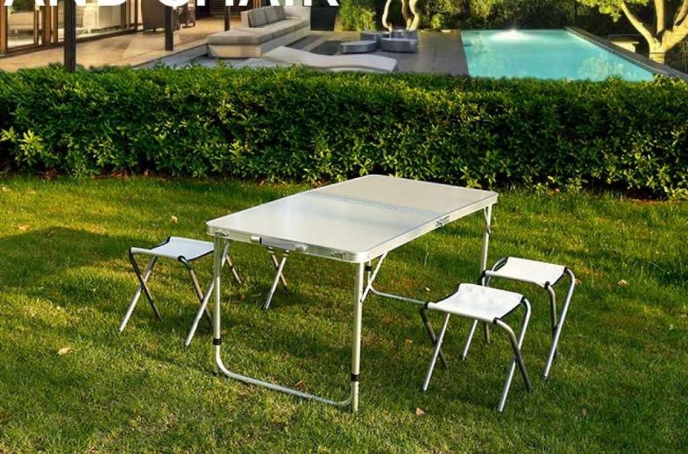 Компект Сгъваема Маса и Столове ТОП ЦЕНА!!!