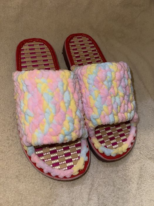 Тапочки вязанные