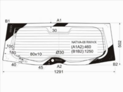 Стекло заднее Mitsubishi Montero sport