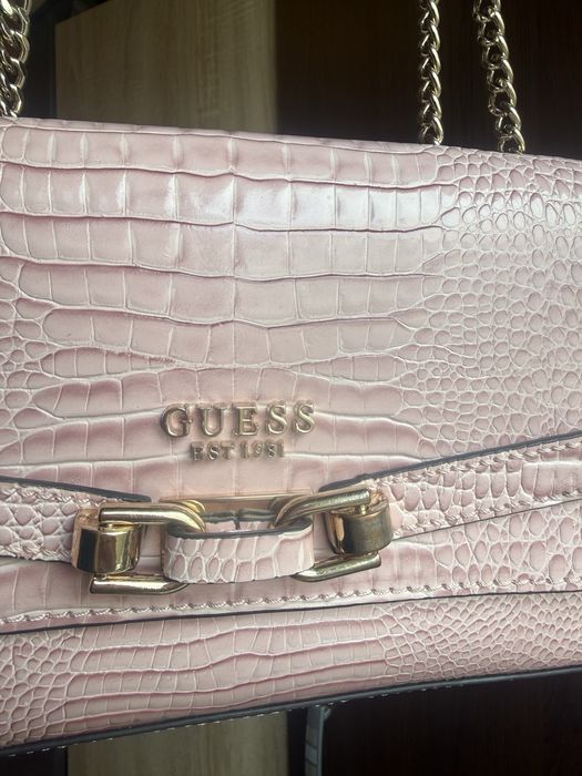 Оригинална чанта guess розова