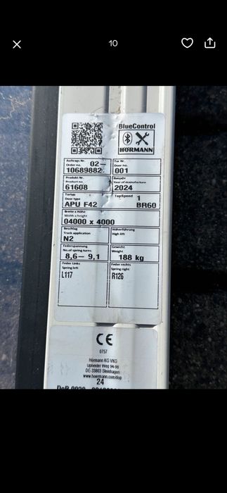 USA SECTIONALA INDUSTRIALA Hormann 2025  garaj hala H 400 x L 400 Garantie