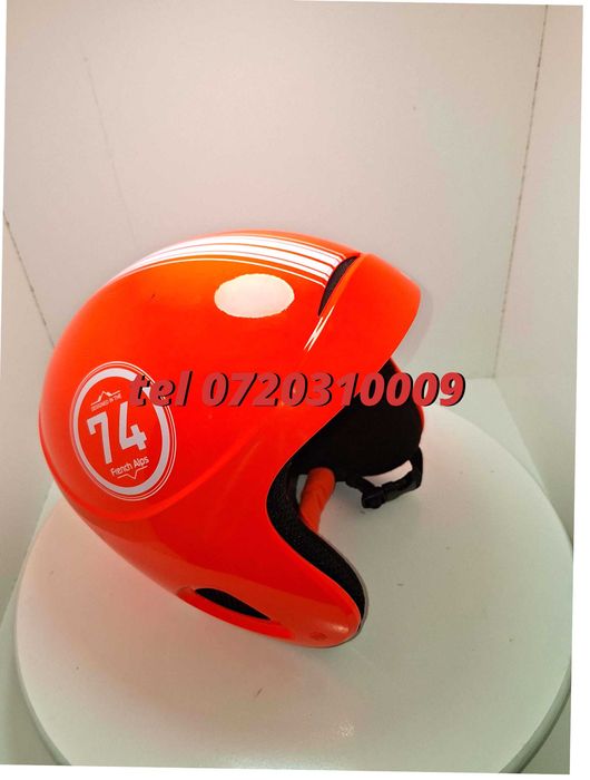 Casca Schi Junior Decathlon Wedze H400 , Portocalie , 53 - 56 Cm , 530 G Sh