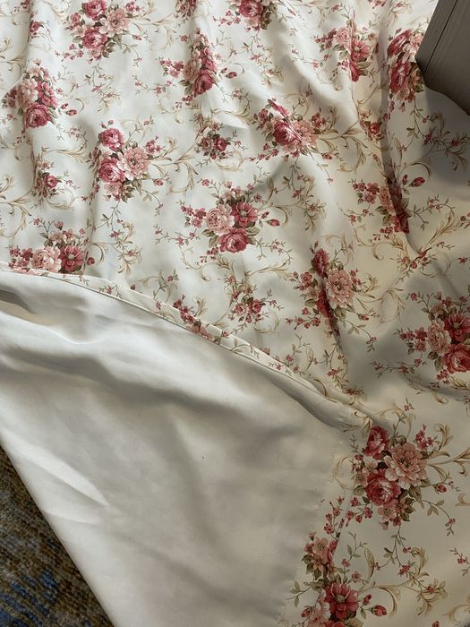 Set draperii cu imprimeu floral