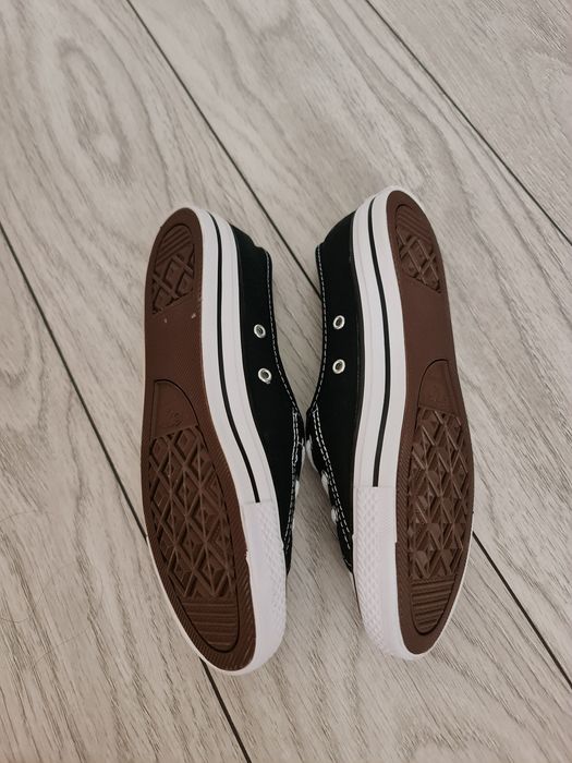 CONVERSE Tenisi tip balerini negri cu siret Chuck Taylor, adidasi NOI!
