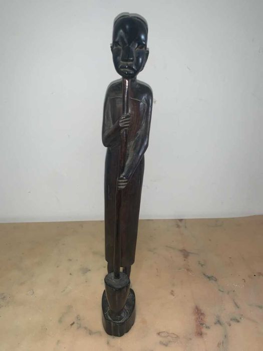 Statuie africana din lemn abanos