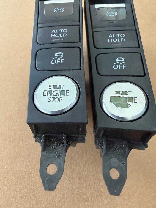 Set bagheta buton frana de mana si start stop VW PASSAT B7 CC facelift cu volan stanga