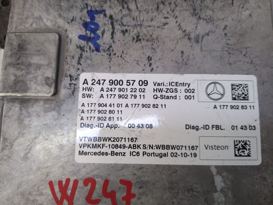 Modul navigatie mercedes b class w247 a2479005709 a2479012202 a1779027911